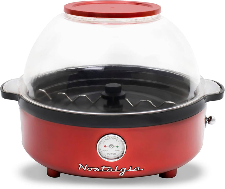 Nostalgia Retro-Rühr-Popcornmaschine 5.5L - Rot, Rot