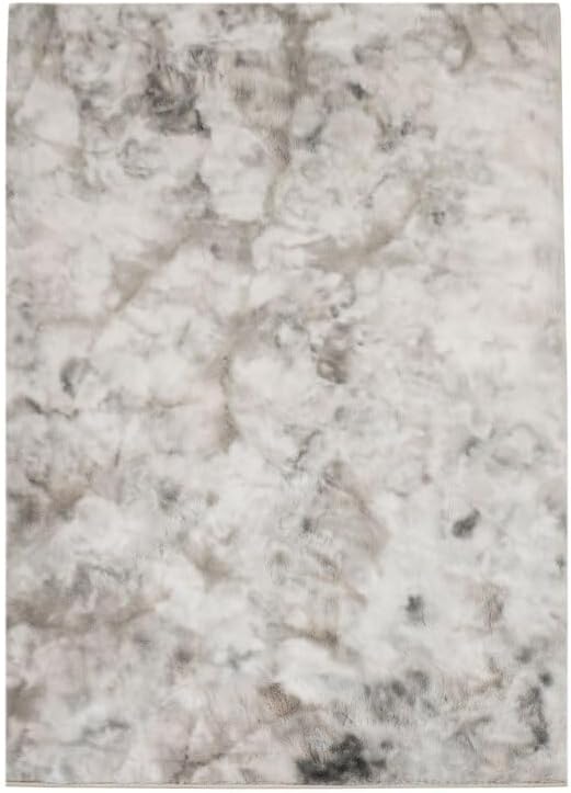 payé Teppich Wohnzimmer Hochflor - Beige - 120x170cm - Kuschelig Super Soft Weich Touch - Schlafzimm