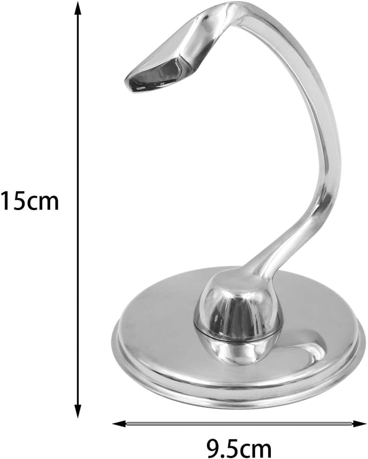 Knethaken für Kitchenaid-Mixer, passend für 4,5–5 Qt, Kitchenaid-Zubehör, Haken, Edelstahl-Spiral-Kn