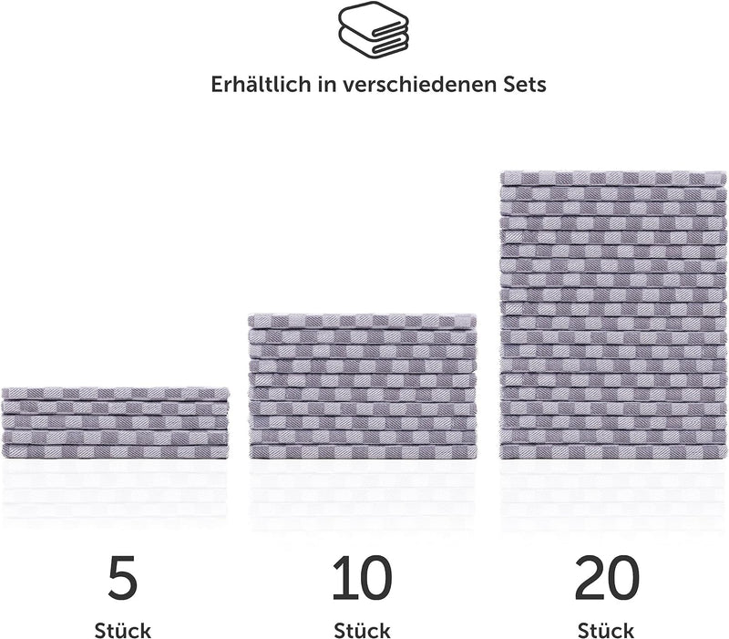 Blumtal 20er Set Premium Geschirrtücher - Hochwertige Geschirrhandtücher, 100% Baumwolle, Oeko-TEX®