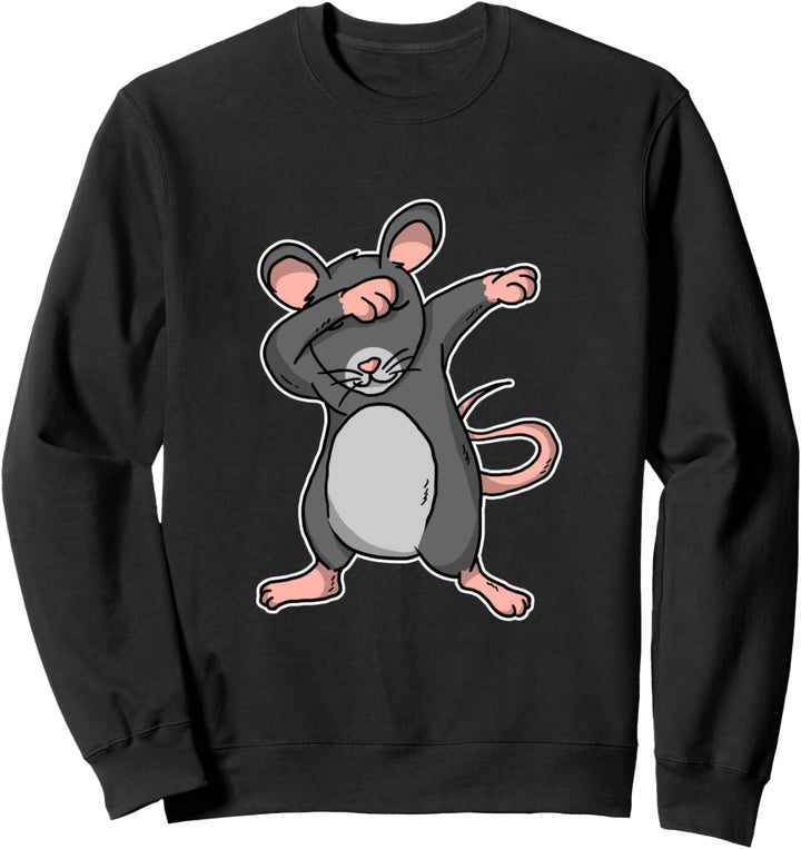 Lustiges Dabbing Maus Geschenk Ratte Dab Dance Sweatshirt