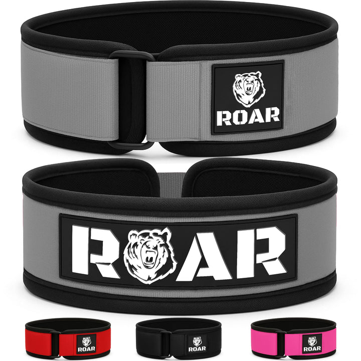 Roar® Gewichthebergürtel V2 - Fitness-Gürtel für Bodybuilding, Krafttraining, Gewichtheben - Trainin