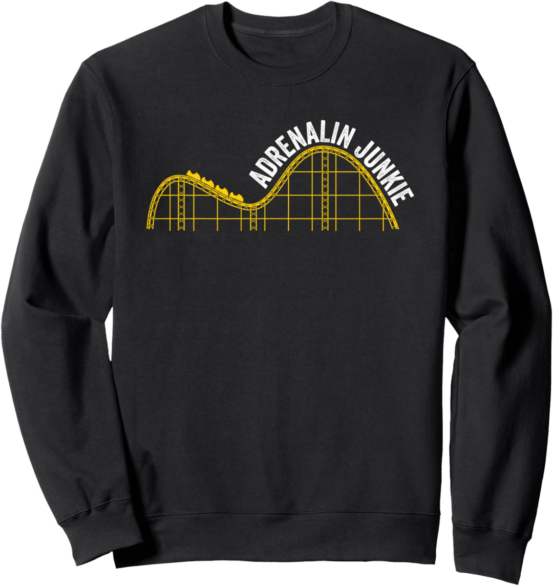 Achterbahn Freizeitpark Adrenalin Junkie Achterbahn Freak Sweatshirt