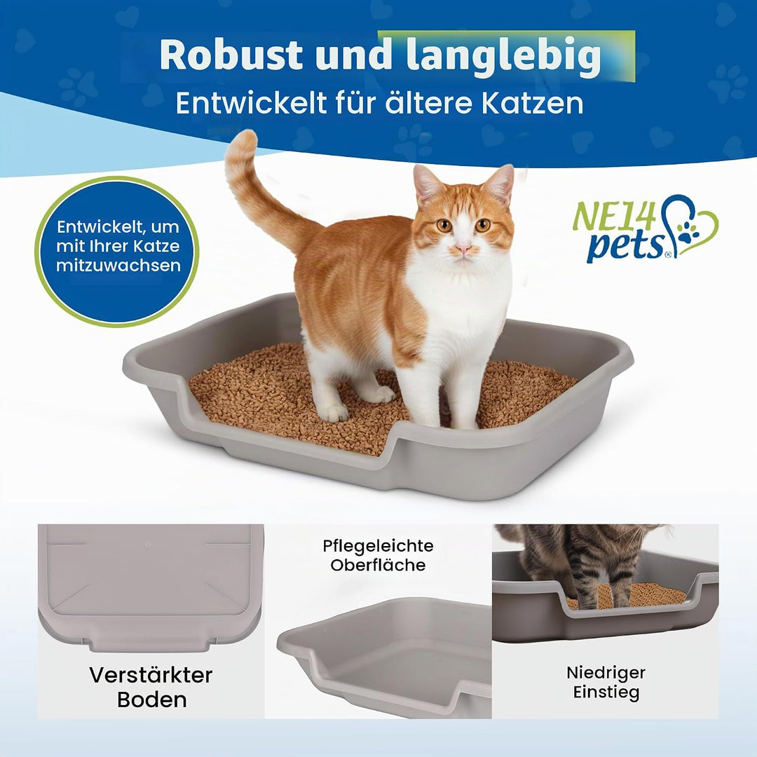 Kitty Go Here Katzentoilette für ältere Katzen, die Nicht mit Einer traditionellen Katzentoilette zu