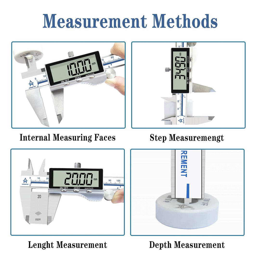 Messschieber Digital, ACEMETER Messschieber Digital Messlehre 150mm mit Hoch Messgenauigkeit & Extra