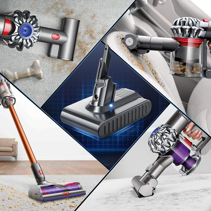 V7 6.0Ah Ersatzakku für Dyson Akku kompatibel mit Dyson V7 SV11 Animal Absolute Fluffy Motorhead Pro