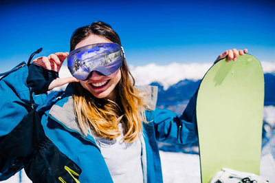 EXP VISION Snowboard Skibrille für Herren Damen Jugend, 100% UV400 Schutz Anti Beschlag über der Bri