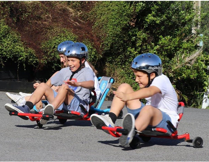 Ezyroller Funfahrzeug Drifter Pro X Jugendliche Erwachsene Dreirad ab 10 Trike (rot), Rot