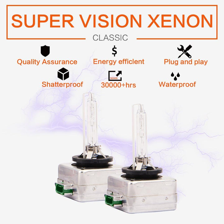 Ricoy 12V D3S Hid Xenon Brenner Scheinwerferlampe-4300K 35W Ersatzlicht 2 Stück
