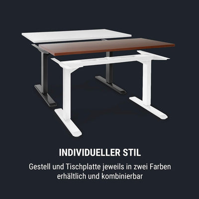 Oneconcept Schreibtisch, Elektrisch Höhenverstellbarer Schreibtisch, Sitz- & Stehtisch, Elektrischer