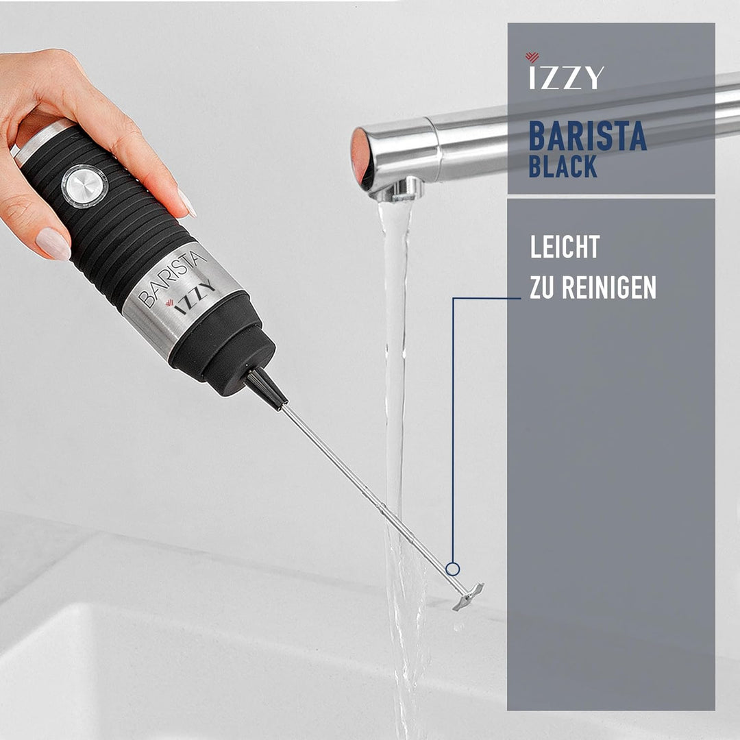 Benrubi Barista IZZY : elektrischer Mini-Handmixer 30 Watt, Frappe Mixer - Drink Mixer, Cocktail Mix