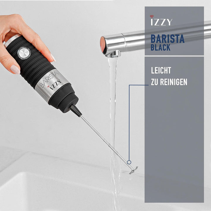 Benrubi Barista IZZY : elektrischer Mini-Handmixer 30 Watt, Frappe Mixer - Drink Mixer, Cocktail Mix