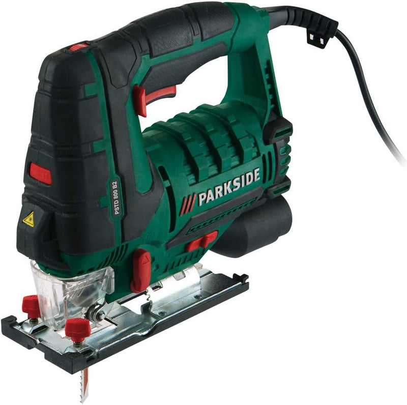 PARKSIDE® Pendelhubstichsäge PSTD 800 B2 Laserführung und LED-Arbeitslicht, Gebläsefunktion für span