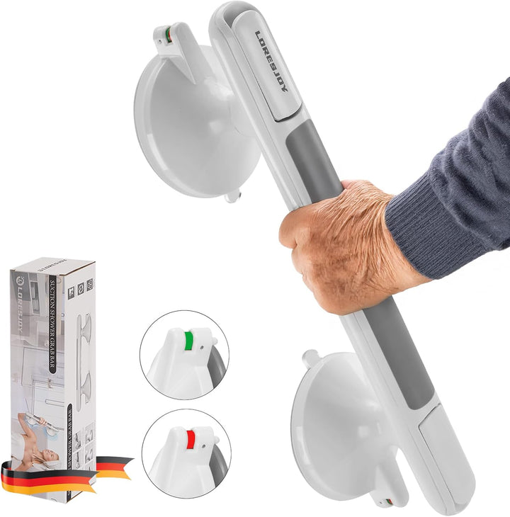 2 Stücke Haltegriff Dusche für Senioren,Haltegriffe für Bad,Haltegriff mit Saugnapf,Haltegriff Dusch