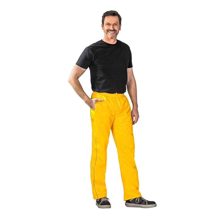 Planam 1487 Monsun Regenhose - Optimale Sicherheit und Komfort - Farbe: Gelb - Grösse: 48