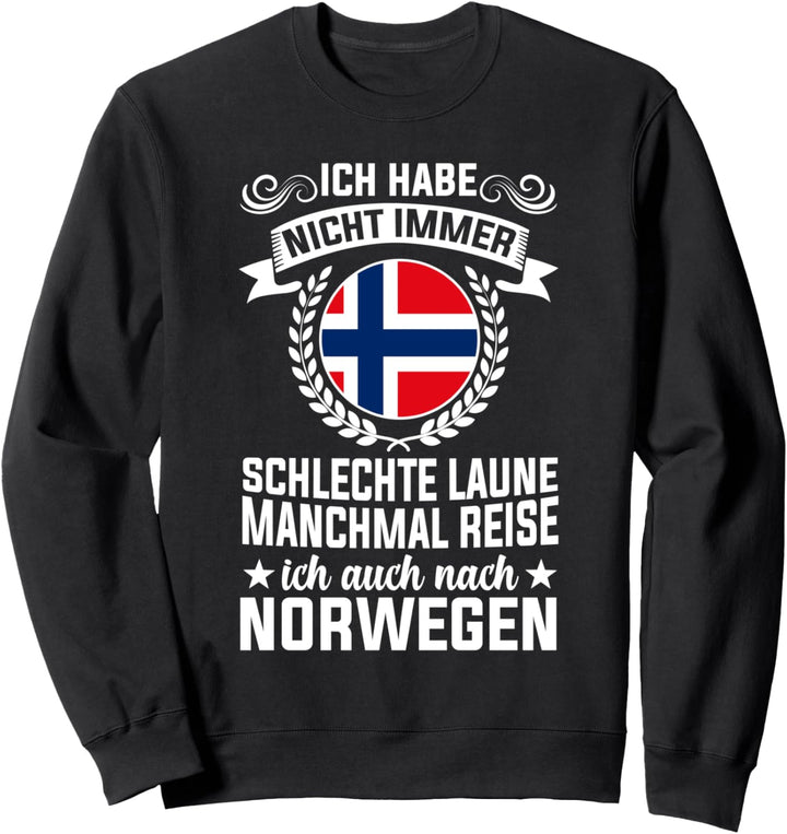 Norwegen Wikinger Skandinavien Norwegische Flagge Sweatshirt