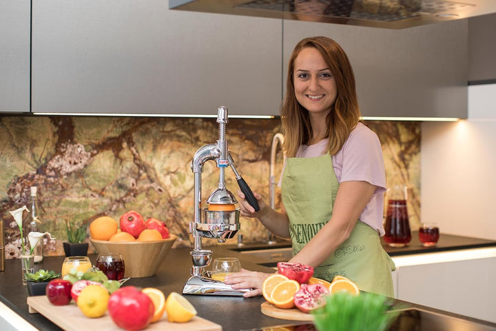 Zitruspresse in Handelsgüte, Handpresse, manuelle Fruchtpresse, Saftpresse für Orangen, Zitronen, Gr