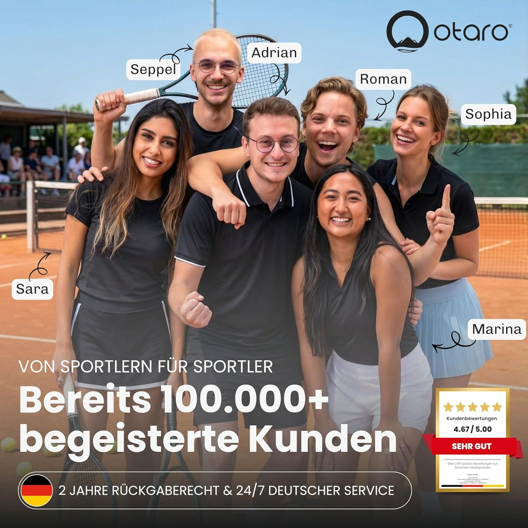 Otaro Tennistasche (82L) Premium Schlägertasche | Tennis, Badminton Schläger, Padel Schläger oder Sq