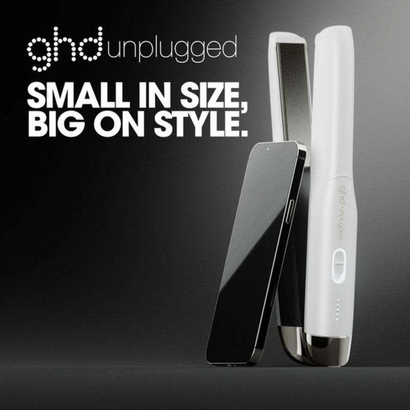 ghd Unplugged - kabelloser professioneller Haarglätter mit Dual-Technologie - Zone, Weiss Old Packag