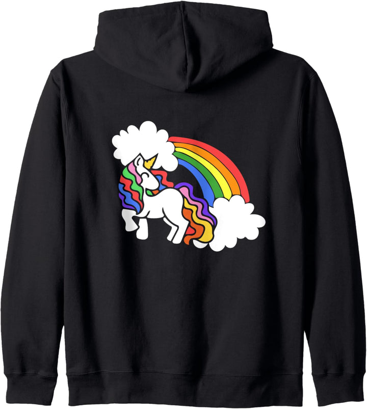 Cute rainbow unicorn Kapuzenjacke