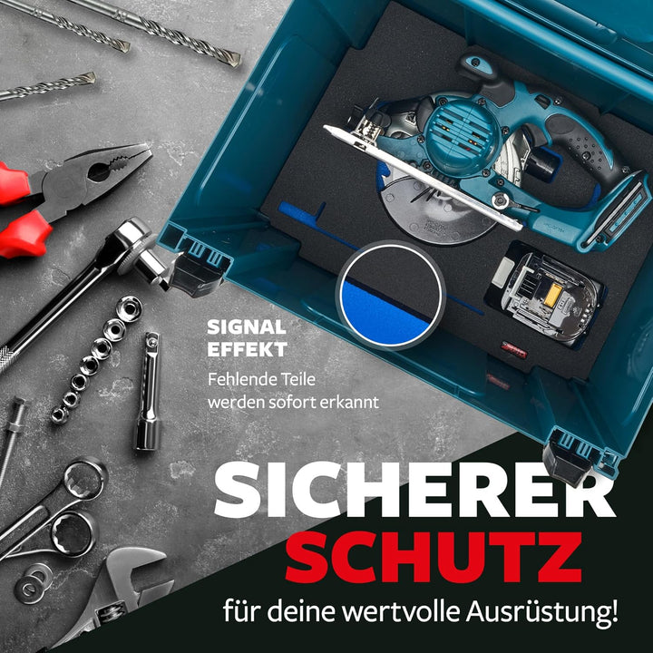 APTEX Schaumeinlage passend für Makita Akku-Handkreissäge DSS 501 für MakPac Gr. 4