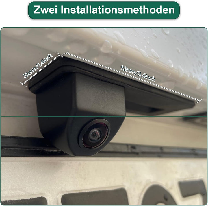 AHD 720P Auto Rückfahrkamera für Skoda Superb Yeti Fabia Octavia Audi A1, 170 Grad Fischaugen Objekt