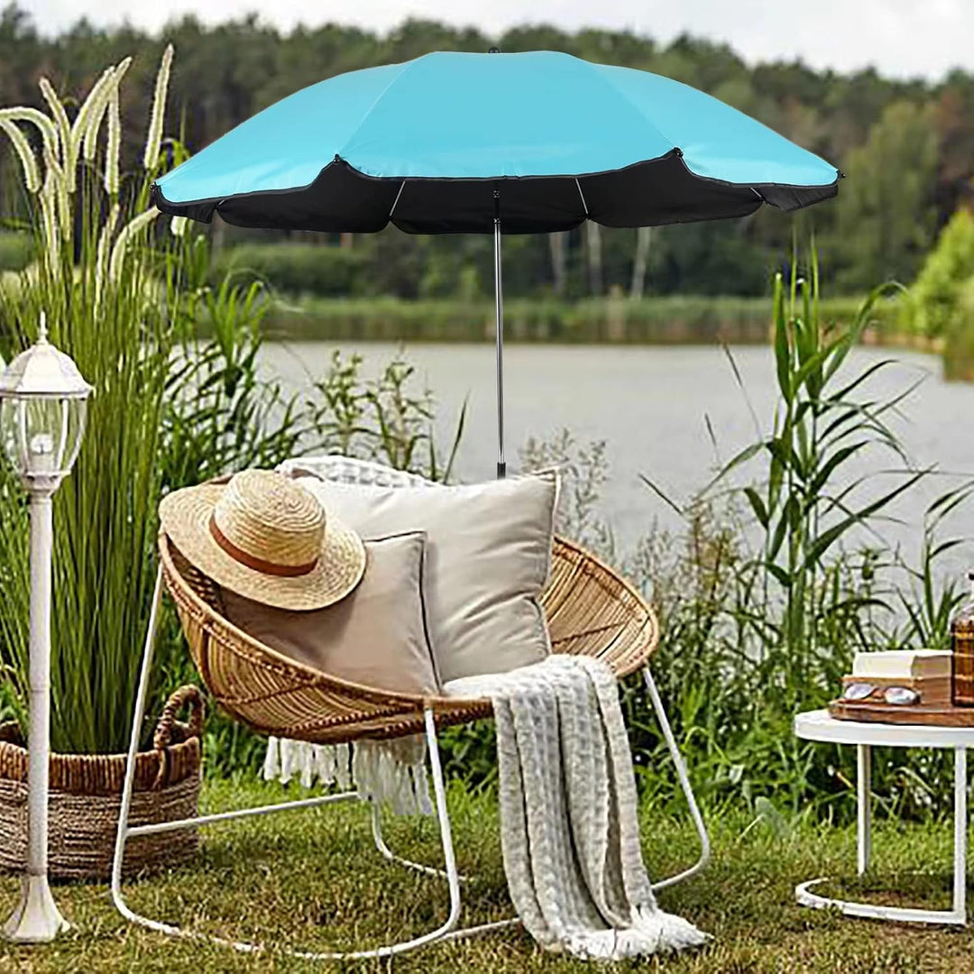 Stuhl-Sonnenschirm mit verstellbarer Klemme, UPF 50+, Schattenschirm, zum Anklippen, für Terrasse, S
