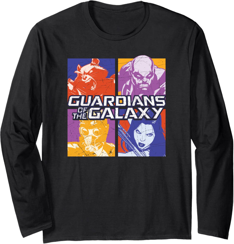 Marvel Guardians of the Galaxy Character Grid Langarmshirt