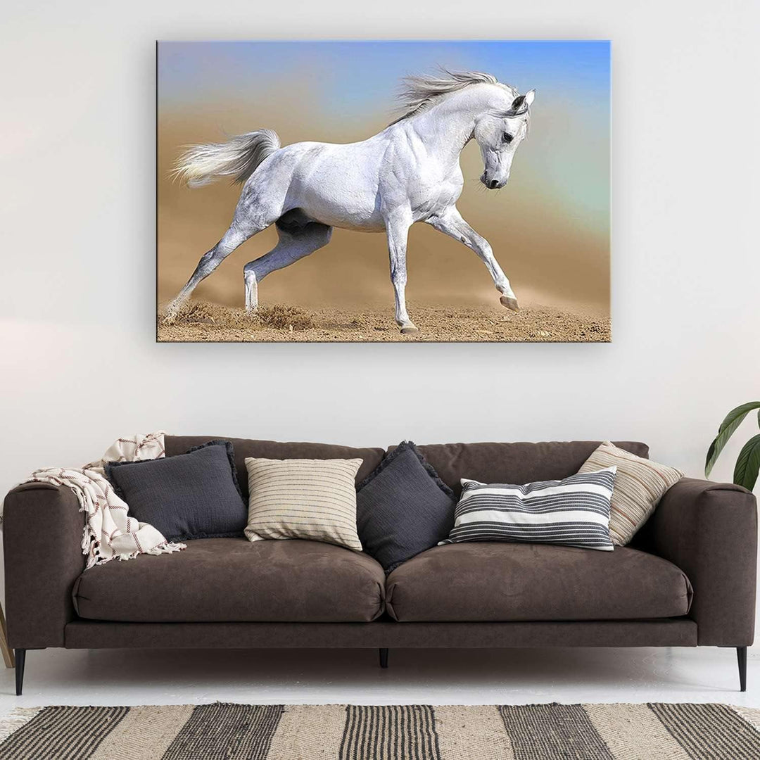 Startonight Bilder Arabisches Pferd, Leinwandbilder Moderne Kunst, Tiere Wanddeko Kunstdrucke, Wandb