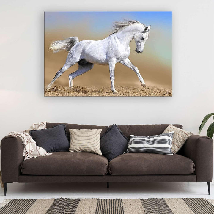 Startonight Bilder Arabisches Pferd, Leinwandbilder Moderne Kunst, Tiere Wanddeko Kunstdrucke, Wandb