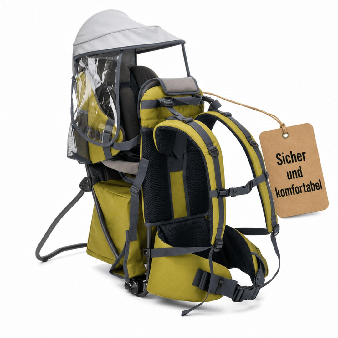 Fillikid Rückentrage Explorer Elite Exklusiv | Kindertrage für Wandern & Reise | Babytragerucksack m