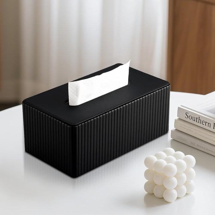 KINGFOM Kosmetiktücherbox Taschentuchbox, Rechteckige Tissue Box Tücherbox für Wohnzimmer, Badezimme