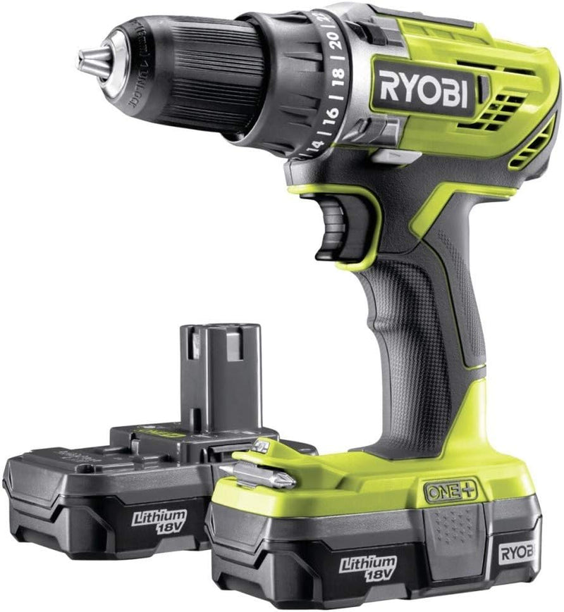 Ryobi 5133003352 R18DD3-213S, Hellgrün Schwarz, One