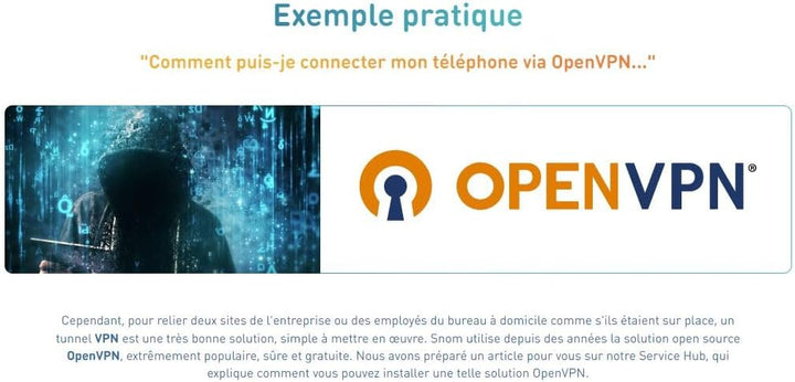 Snom D735 IP Telefon, SIP Tischtelefon (hochauflösendes grafisches 2,7-Zoll-TFT-Display, 32 selbstbe