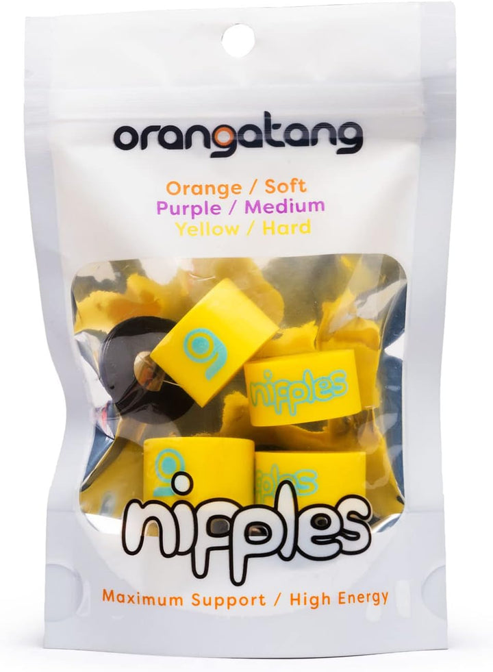 Orangatang Skateboard Zubehör Nipples Bushing Sets Soft Yellow, Hard, Yellow, Hard
