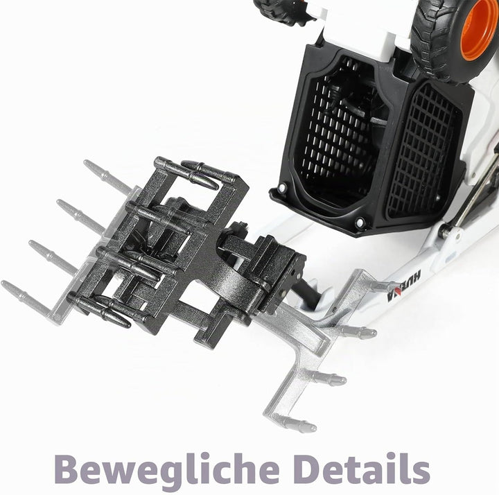 Bagger Spielzeug, 1/50 Kinder 2-in-1 Modell (Gabelstapler), Gabelstapler