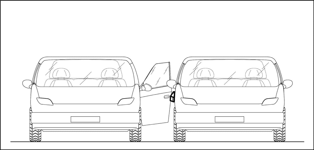 ML INNOVACIONES - XXL Schutz der Autotür vor Dellen und Beulen, die beim Parken entstehen Schutz geg