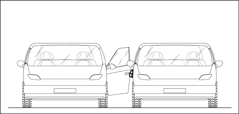 ML INNOVACIONES - XXL Schutz der Autotür vor Dellen und Beulen, die beim Parken entstehen Schutz geg