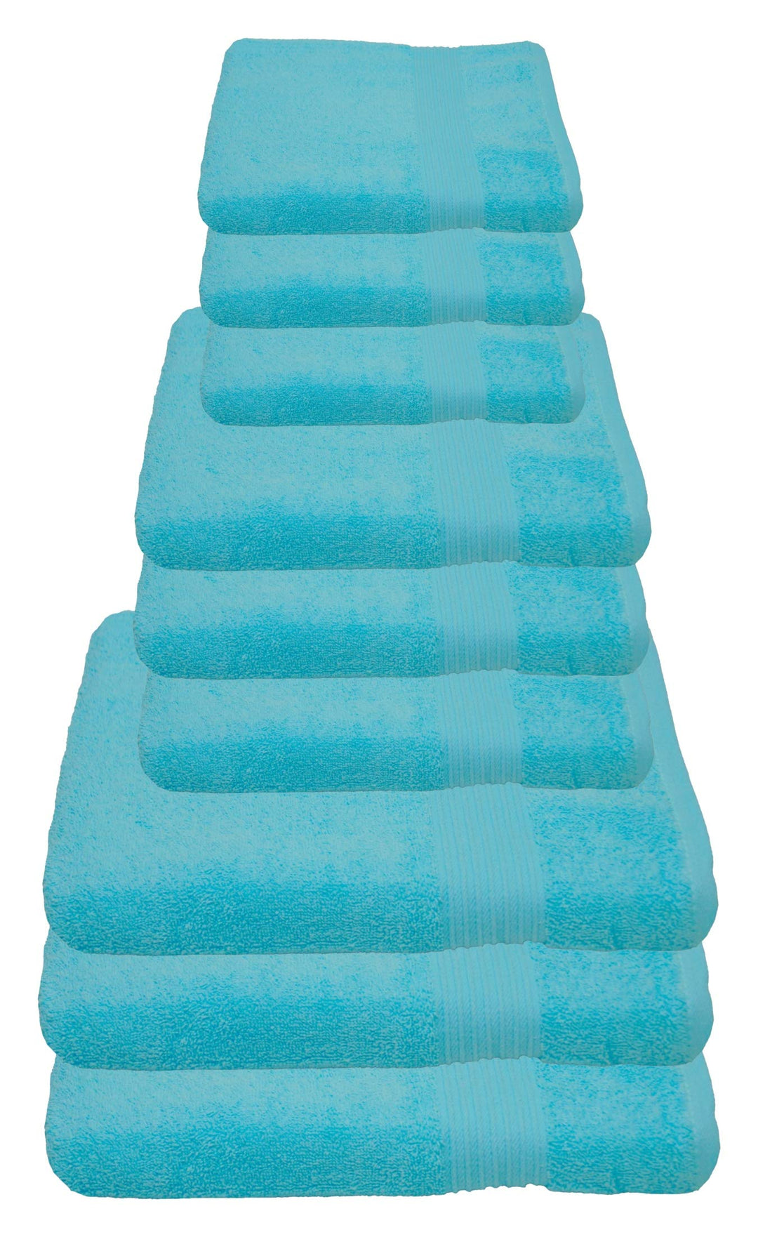 Julie Julsen 9 TLG Handtuchset 3 Badetücher 3 Handtücher 3 Gästetücher Reine Baumwolle über 30 Farbe