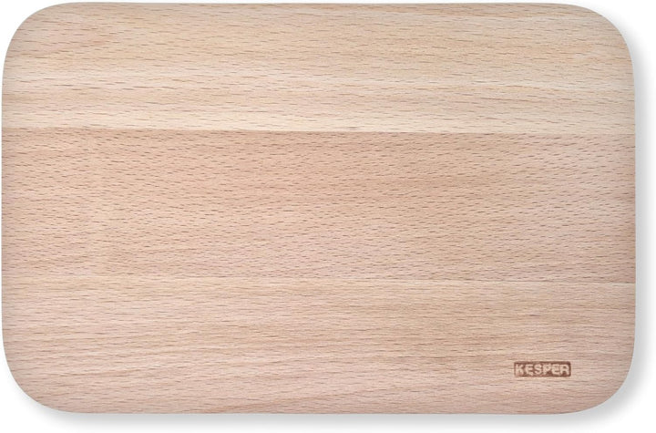 Massives Schneidebrett mit Gravur - individueller Name, Text oder Spruch - Buchenholz, abgerundete E