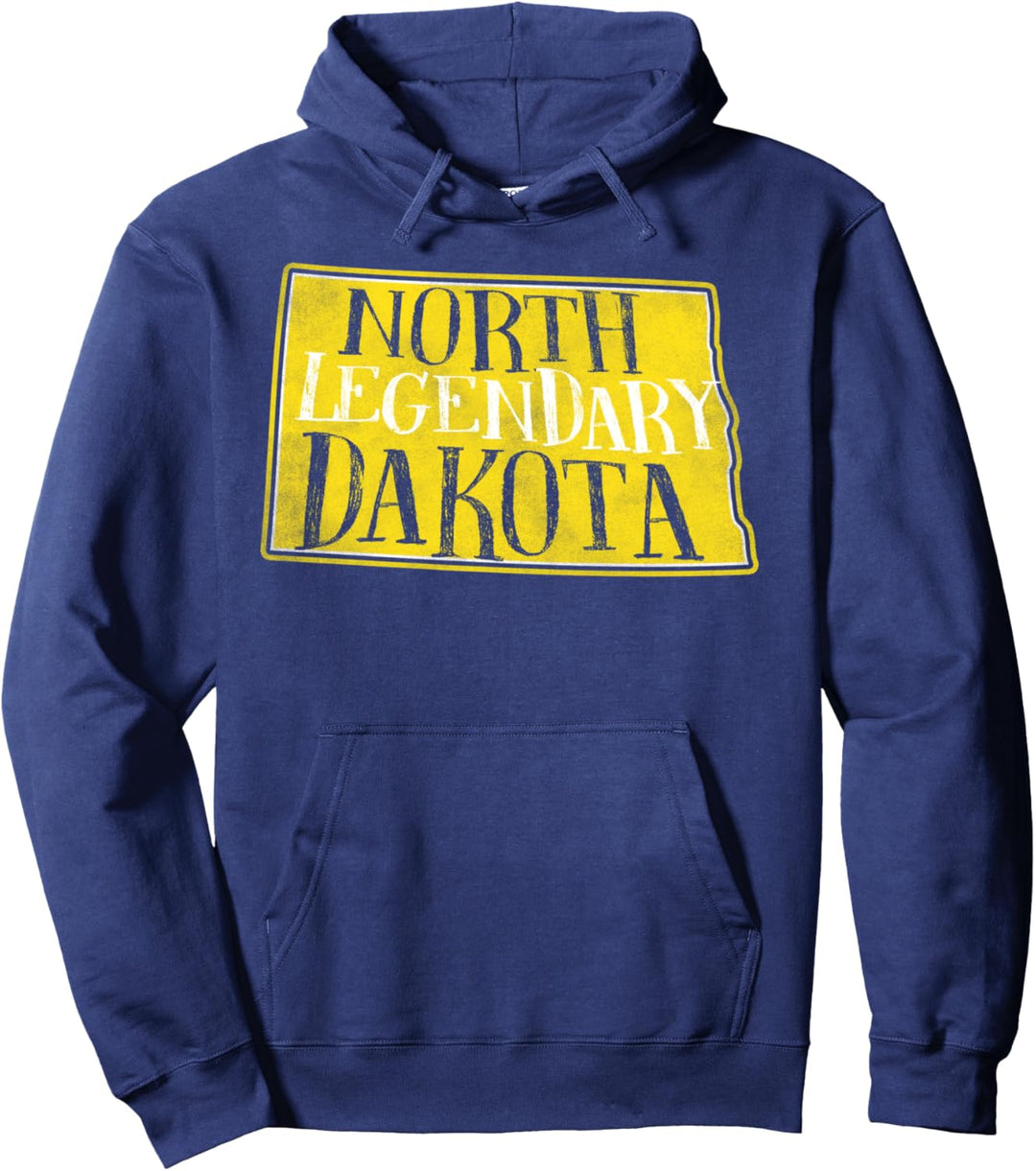 Legendary North Dakota State Pride Vintage Pullover Hoodie