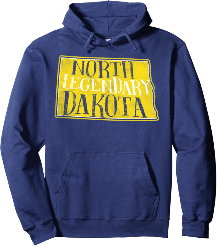 Legendary North Dakota State Pride Vintage Pullover Hoodie