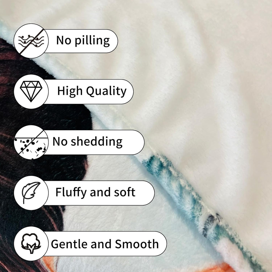 Kuscheldecke Brief an Meine Tochter - Super Weiche Flanelldecke für Sofa, Positive Ermutigung von Mu