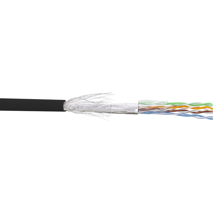 InLine 72099S Patchkabel Cat.5e, schwarz, SF/UTP, AWG26, PVC, 100m
