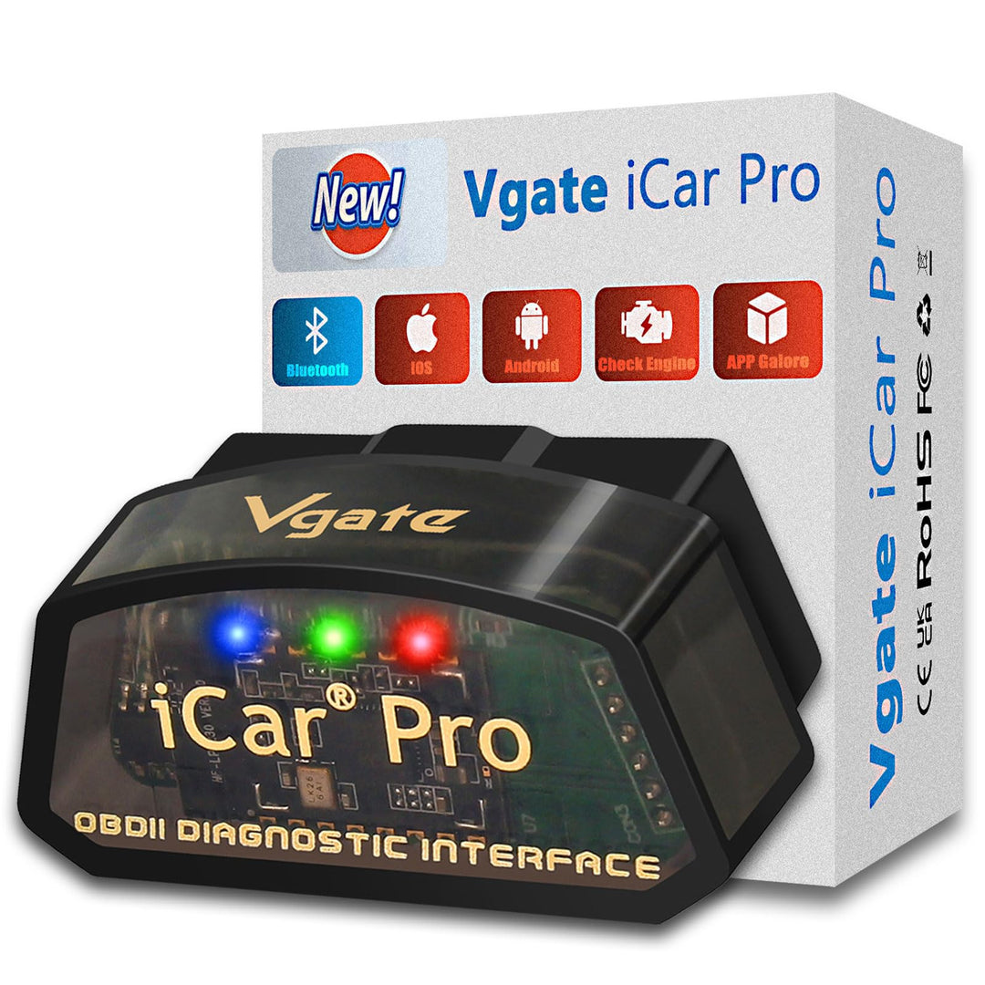 Vgate iCar Pro Bluetooth 4.0 OBD2 Codeleser OBDII Fehlerdiagnosegerät Kompatibel Auto Adapter Motork
