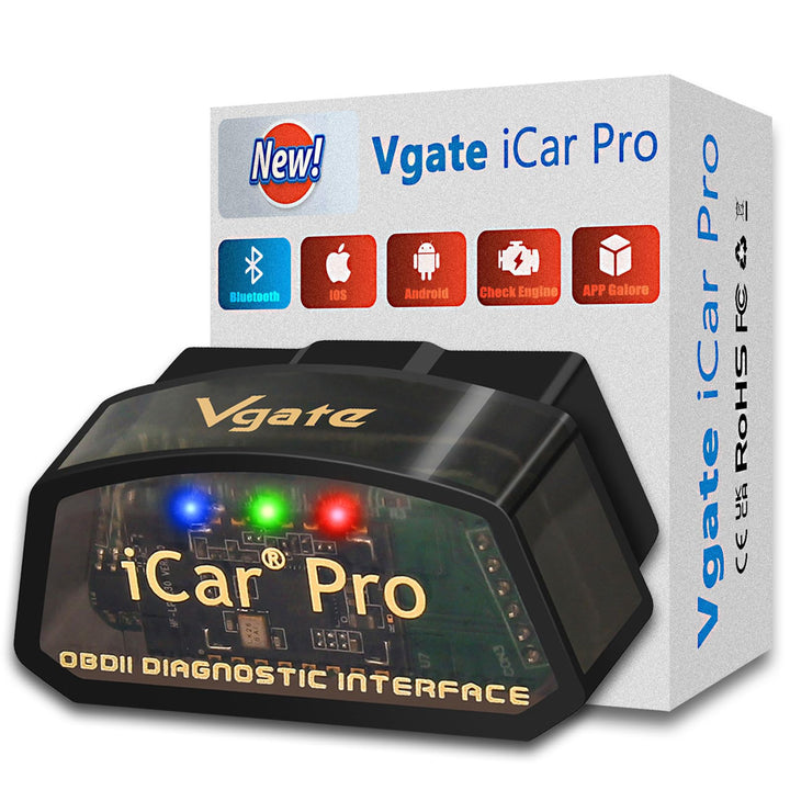 Vgate iCar Pro Bluetooth 4.0 OBD2 Codeleser OBDII Fehlerdiagnosegerät Kompatibel Auto Adapter Motork