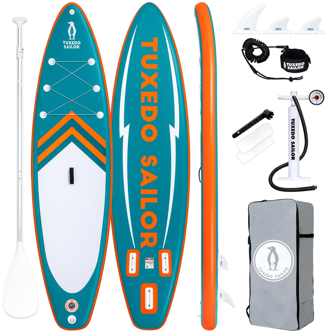 Tuxedo Sailor Stand Up Paddle Board 240/320/365cm Inflatable Paddle Boards for Adults and Kinder Sta