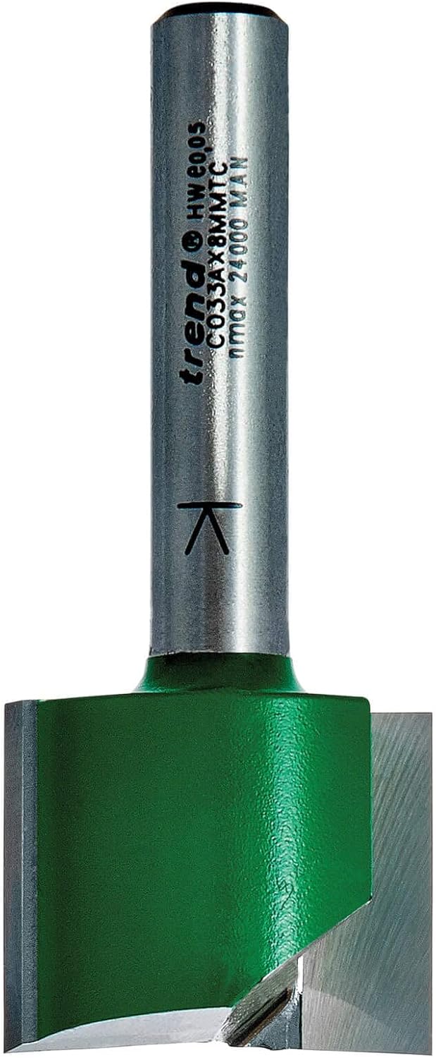 Trend C001 X 1/4 Wolframkarbid Zwei Flöte 3,2 mm 3.2 x 9.5mm, 3.2 x 9.5mm