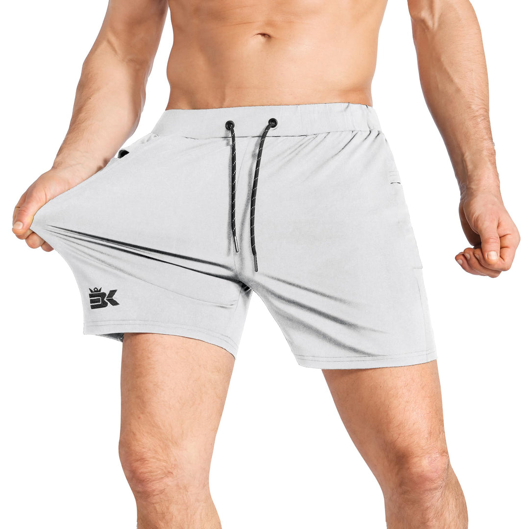 BROKIG Herren Sport Shorts Schnell Trocknend Kurze Hose Sporthose Trainingsshorts für Laufsport S He