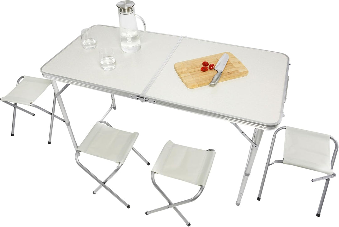 GOODS+GADGETS Klappbarer Multifunktionstisch Mehrzwecktisch Campingtisch Camping-Set Klapptisch Mark